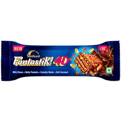 Sunfeast Fantastik 4D Chocolate with Peanuts-15gm Pouch