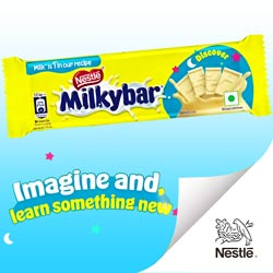 Nestle Milkybar Delicious & Tasty Milk Chocolate Bar-12.5gm Pouch