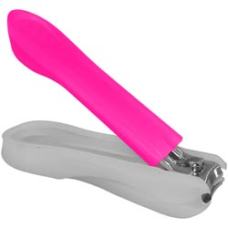 PREMIUM Quality Fancy Nail Cutter Covered by Hard Plastic Grip-Color may vary
