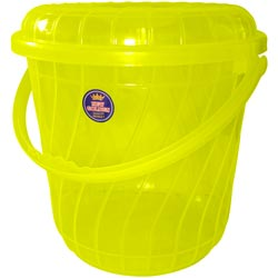 Fully Transparent  Kitchen Flour Storage Bucket with Cap,Handle-D=33cm ;  H=32.5