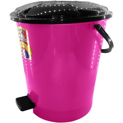 Push to Open Type Fancy Dustbin with Handle-D=28.4cm ; H=31.5cm