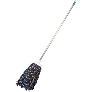 Heavy Metal Handle Flat Mop with Multicolor Thread