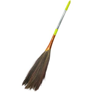 Ultra Strong Steel Handle Grass Broom with Hand Grip(MEGA SAVER)
