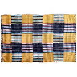 Multicolor 3D Steps Cotton Fancy Mat 65*40.5cm-Color may vary