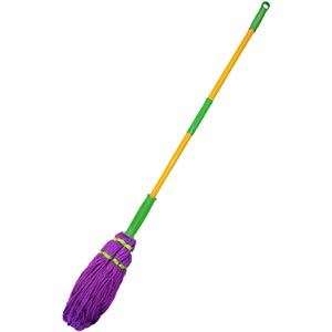 Violet Color Soft & Thick Thread Steel Handle Twisted Mop-Handle Color may vary