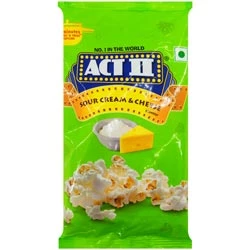 Act 2 Popcorn Sour cream & Cheese Flavour Popcorn-50gm Pouch