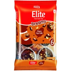 Elite Dreams Choco Cup Cake-Pack of 6/140gm Pouch