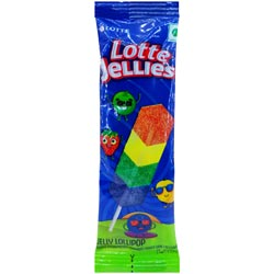 Lotte Jellies Strawberry,Mango,Sweet Lime,Blueberry Flavoured Lollipop-16gm