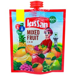 Kissan Mixed Fruit Jam with Vitamin A,B & Zinc Added-45gm Pouch