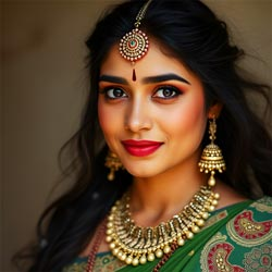 EYETEX Pallavi Kumkum Spot 2 in 1 Bindi(Size-G7/24 Spots)-BLACK/MAROON