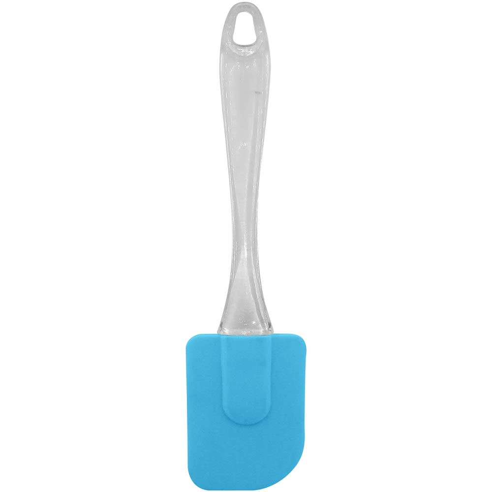 Rubber Frying Spoon with Plastic Handle & Handing Hole(L=23.5cm)