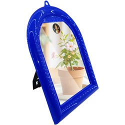 Round Edge Face Mirror with Stand 22cm*16.2cm