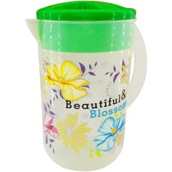 Transparent 1500ml Printed Water Jug-color,print may vary
