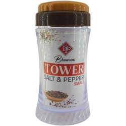 Bhavani Tower Fully Transparent Salt and Pepper Container with Pouring Holes