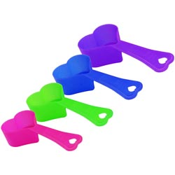 Heart Shape 4 Pieces Different Sizes Cups with Handle