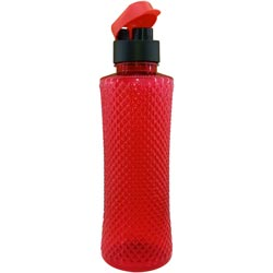 Vin Pet Diamond Cut Transparent Water Bottle with Air Lock cap-1000ml approx