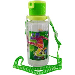 Kids Sipper Transparent Water Bottle,Sipper Bottle with Rope-500ml approx