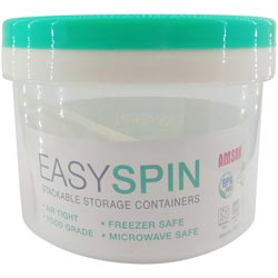 Easy Spin Amson Air Lock Kitchen Container with Spoon-1000ml