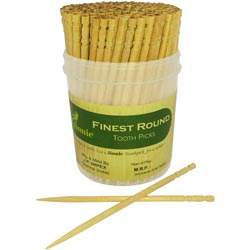 Jinnie Finest Round Wooden Tooth Picks-100 Sticks
