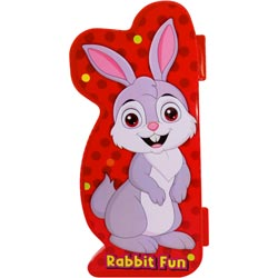 Rabbit Fun Model 2 Slots Pencil Box,Double Decker Box