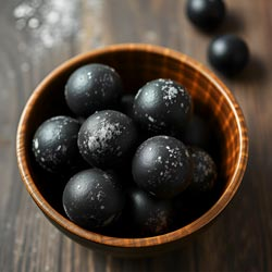 Arasi Brand PURE GHEE Black Sesame Balls,Ellu Urundai Snacks-6 Pcs