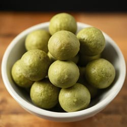 NS Brand PURE GHEE Green Gram Balls,Paasi Paruppu Urundai Snacks-6 Pcs