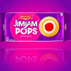 Britannia Jimjam Pops Creme Biscuits,Cream Biscuits-Pouch