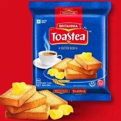 Britannia Toastea Milk Atta Rusk with 0% Transfat for Delicious Morning-182gm