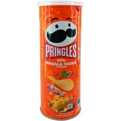 Pringles Desi Masala Tadka Flavour Potato Chips-102gm Tin