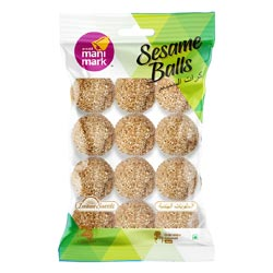Arcot Mani Mark White Sesame Balls,Sesame Balls-12 Pcs