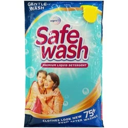 Wipro Safe Wash Premium Liquid detergent,Cloths Like New 75+ Washes-60ml Pouch