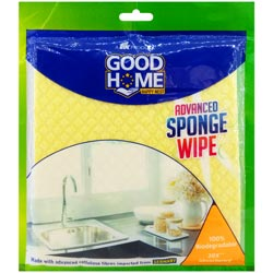 Good Home Advanced Sponge Wipes 100% Biodegradable 20X Absorbency 17*19cm