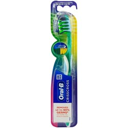 Oral B Crisscross Medium Toothbrush Removes Upto 90% Germs in Hard to Reach Area