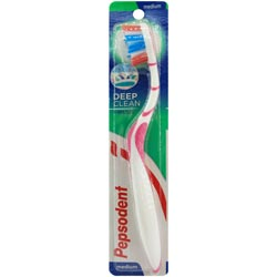 Pepsodent Deep Clean V-Bristles Medium Toothbrush
