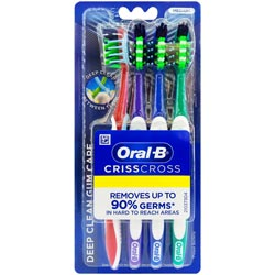Oral B Crisscross Medium Removes Upto 90% Germs,Deep Clean Gum care