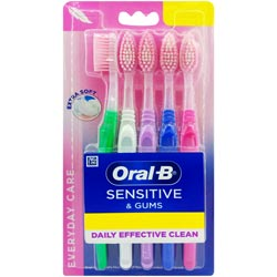 Oral B Sensitive and Gums Extra Soft Toothbrush Daily Effective Clean-5N