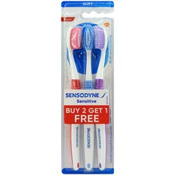 Sensodyne Sensitive Toothbrush Soft Bristles Toothbrush for Sensitive Teeth-3N