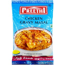 Preethi Chicken Gravy Masal Powder,Super instant Fry Masal-50gm Pouch