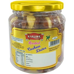 Karuda Roasted Cashew Dates-300gm Bottle