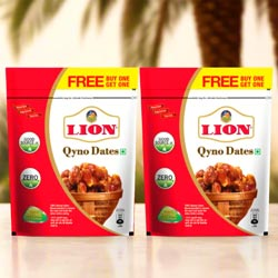 Lion Qyno Dates with 100% Natural Dates-BUY 1 GET 1 FREE,Pouch
