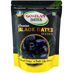 Gokulam Premium Black Dates,UAE Originated 100% Natural Seeded Dates-200gm
