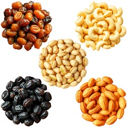 Gokhul Dry Fig,Cashews,Almonds,Black Raisins,Brown Raisins,Pistachios Gift Pack-