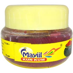 Mayiil Kun Kum,Maroon Kumkum-10gm Bottle