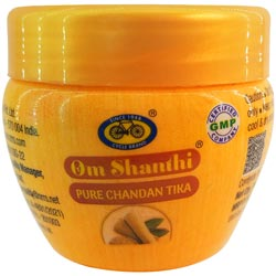 Om Shanthi Pure Chandan Tika,Sandal Tika-25gm Bottle