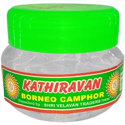 Kathiravan Borneo Camphor,Pachai Karpooram-10gm