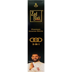 Zed Black 3 in 1 Incense Sticks,Agarbattis,Agarbathi-16gm