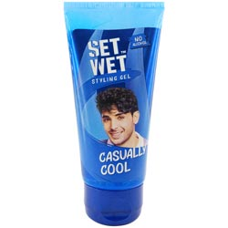 Set Wet Styling Gel Casually Cool No Alcohol Gel-50gm Tube