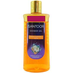 Santoor Shower Gel Sandalwood and Gardenia for Moisturised Skin-250ml