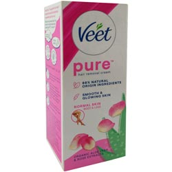 Veet Pure Hair Removal Cream for Normal Skin Body and Legs with Rose Extracts-30