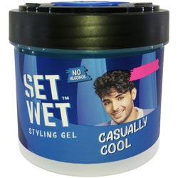 Set Wet Styling Gel Casually Cool No Alcohol Gel-250gm